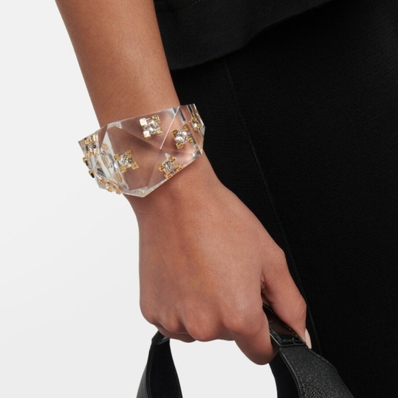 Givenchy Jewelry - Givenchy - 4G Plumetis Embellished Cuff Bracelet
